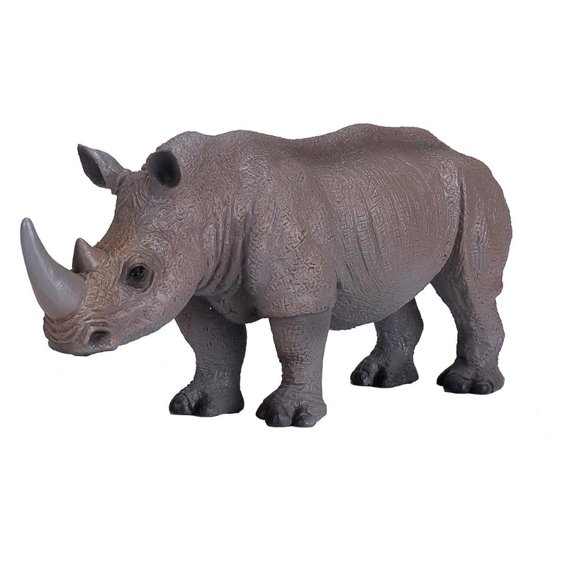 White Rhinoceros Zoo Animal Toy Figure 13 cm Length Approx Mojo Fun 387103