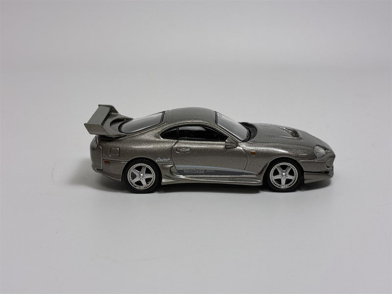 Toyota Supra VeilSide Combat VII Grey RHD 1:64 Scale Mini GT MGT00978R