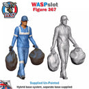 Trackside Unpainted Figures Bin Men x 3 Scenery Set 123 1:32 Wasp