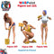 Trackside Unpainted Figures Female Car Washers x 3 Scenery Set 121 1:32 Wasp