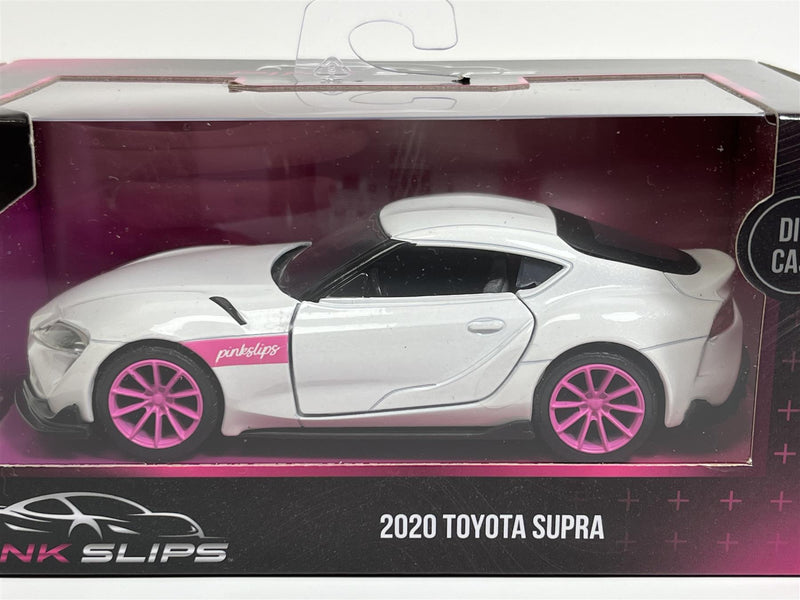 2020 Toyota Supra White 1:32 Scale Pink Slips Jada 253292000 24106