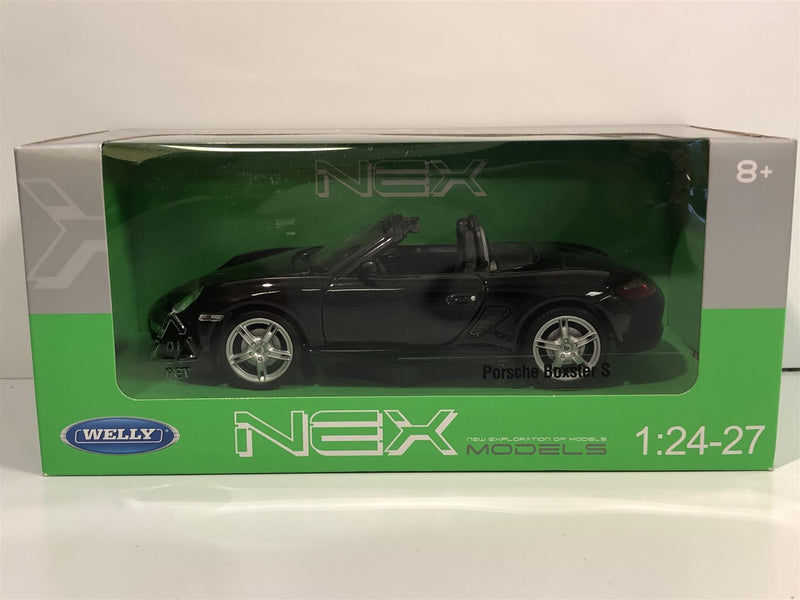 Porsche Boxster S Black 1:24/7 Scale Welly 22479BLK