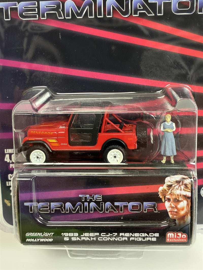 The Terminator 1983 Jeep CJ-7 Renegade and Sarah Connor Figure 1:64 Greenlight 51211