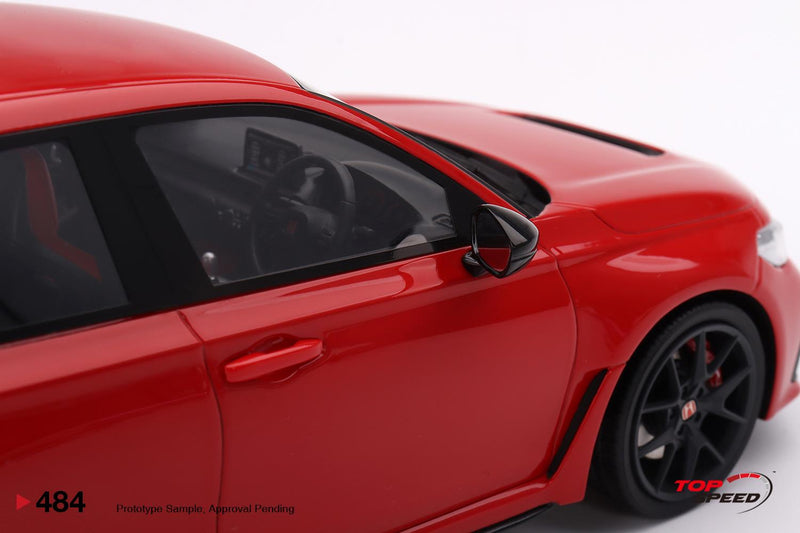 Honda Civic Type R Rallye Red RHD 2023 1:18 Scale TSM TS0484