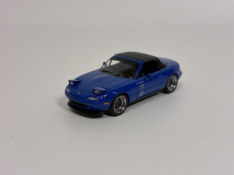 Mazda Miata MX-5 NA Tuned Version Dark Blue RHD 1:64 Mini GT MGT01069R