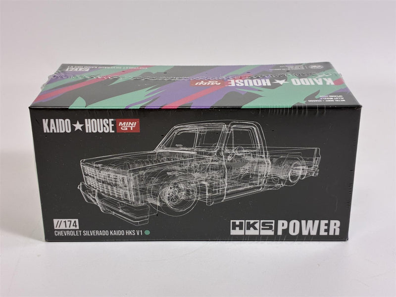 Chevrolet Silverado Kaido House HKS V1 1:64 Scale Mini GT KHMG174