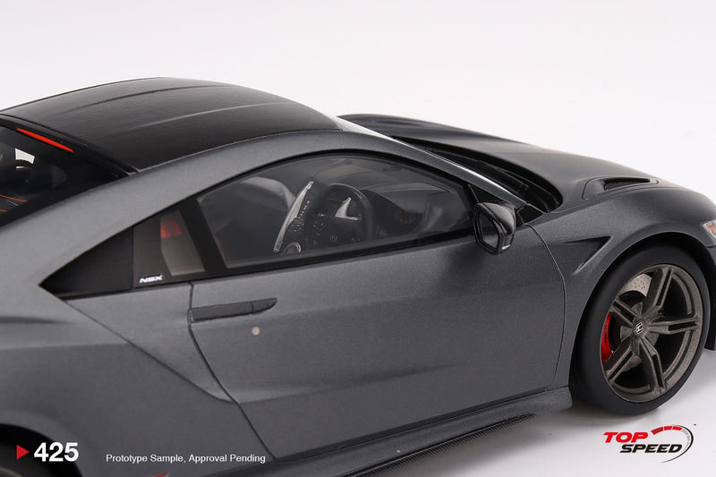 Honda NSX Type S 2022 Gotham Grey Matte 1:18 Scale TSM TS0425
