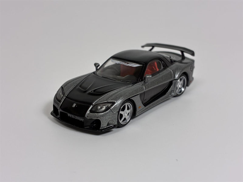 Mazda RX-7 VeilSide Fortune7 Grey RHD 1:64 Scale Mini GT MGT01057R