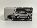 Nissan GT R R33 Nismo 400R White 1:64 Scale Pop Race PR640052