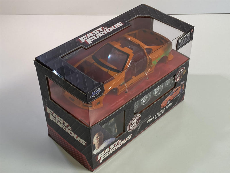 Fast and Furious Brian's Toyota Supra with Figure 1:24 Scale Metal Kit Jada 30699