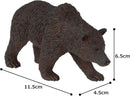 Grizzly Bear Wildlife Animal Toy Figure 11 cm Length Approx Mojo Fun 387216