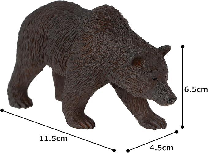 Grizzly Bear Wildlife Animal Toy Figure 11 cm Length Approx Mojo Fun 387216