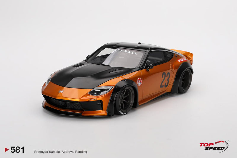 Nissan Z LB Nation Works LB Gold 1:18 Scale TSM TS0581