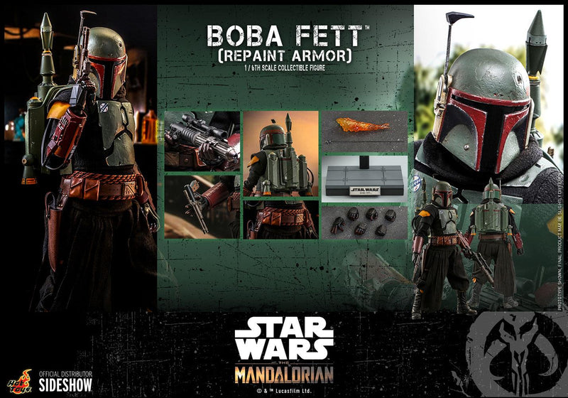 Star Wars The Mandalorian Boba Fett Repaint Armour 1:6 Hot Toys 908895