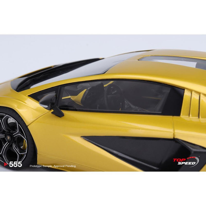 Lamborghini Countach LPI 800-4 New Giallo Orion 1:18 Scale Topspeed TS0555