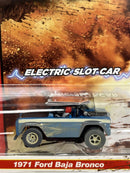 1971 Ford Baja Bronco Blue X Traction Off Road HO Scale Auto World SC375-4