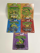 Hot Wheels Teenage Mutant Ninja Turtles TMNT 5 Car Set Real Riders 1:64 DLB45 979N