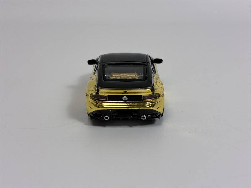 Nissan Z VeilSide FFZ400 Gold Chrome RHD 1:64 Scale Mini GT MGT00985R