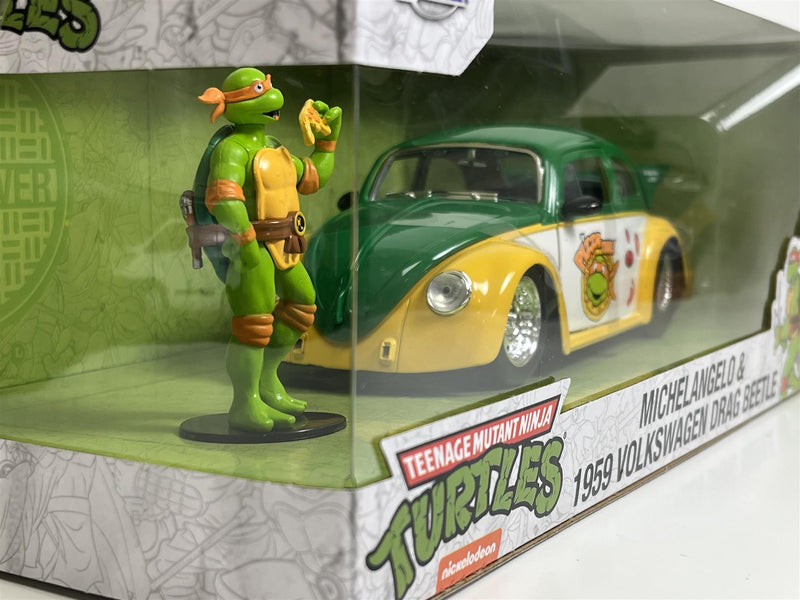 TMNT Michelangelo and 1959 Volkswagen Drag Beetle 1:24 Jada 253285002