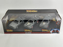Back To The Future Time Machine 3 Car Set 1:32 Scale Jada 33399