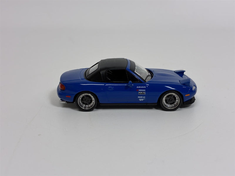 Mazda Miata MX-5 NA Tuned Version Dark Blue LHD 1:64 Mini GT MGT01069L
