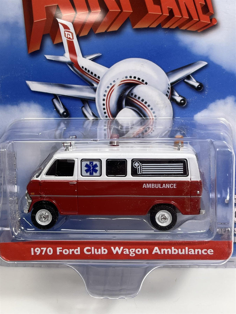 Airplane 1970 Ford Club Wagon Ambulance 1:64 Scale Greenlight 62030B