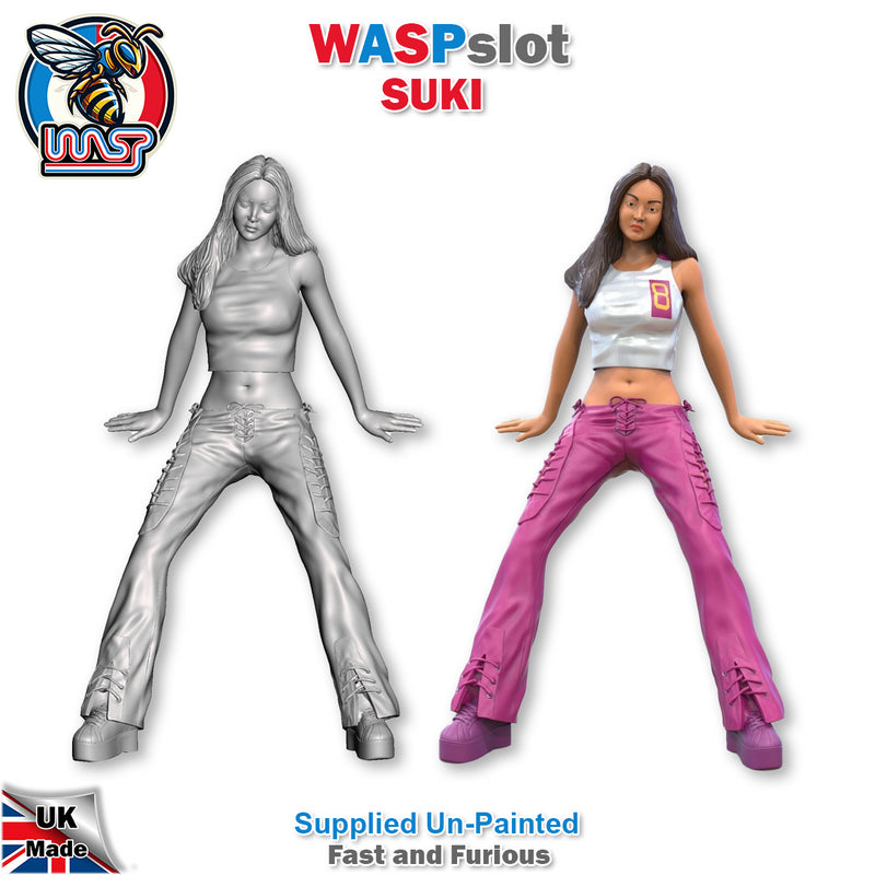 Suki Fast and Furious Unpainted Figure 1:24 Scale Wasp S 24