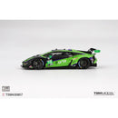a green and black race car