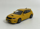 Subaru Impreza 2009 WRX STI Yellow RHD 1:64 Scale BM Creations 64B0220