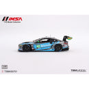 a blue and black race car