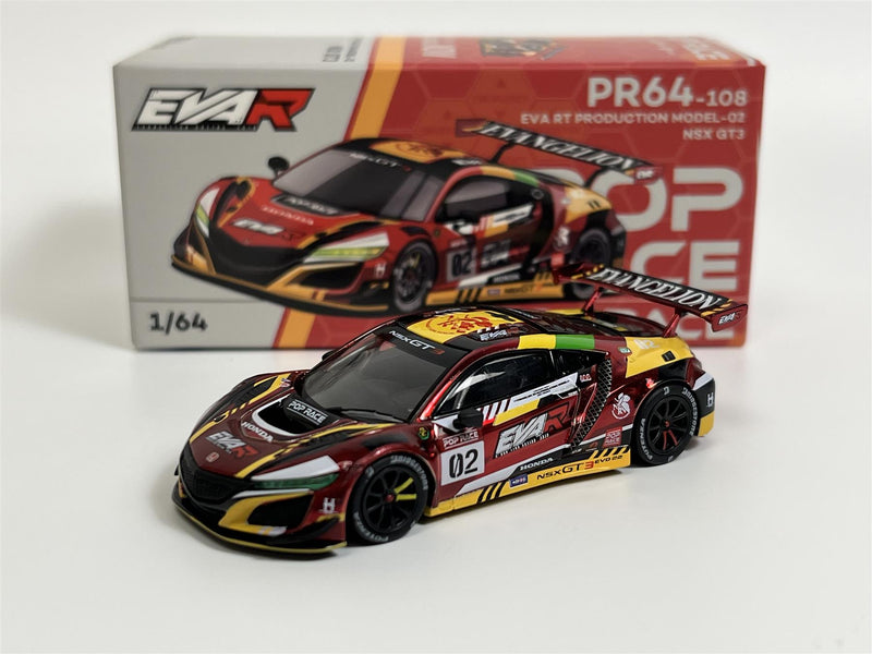 Honda NSX GT3 EVO 22 EVA RT Production Model 02 1:64 Pop Race PR640108