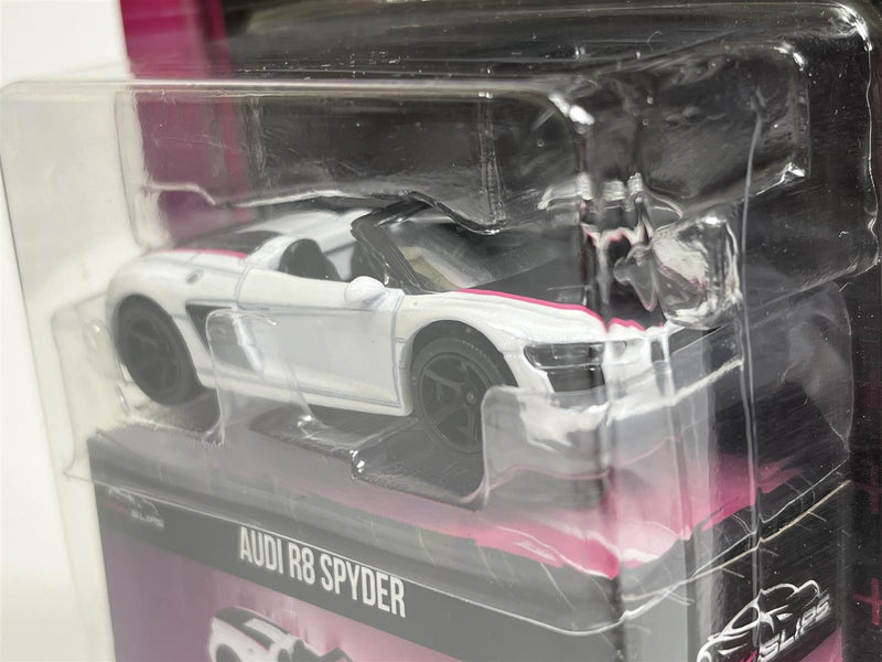 Audi R8 Spyder White 1:64 Scale Pink Slips Jada 213291000