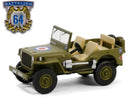 1942 Willys MB Jeep British Army Commander Car 1:64 Greenlight 61040B