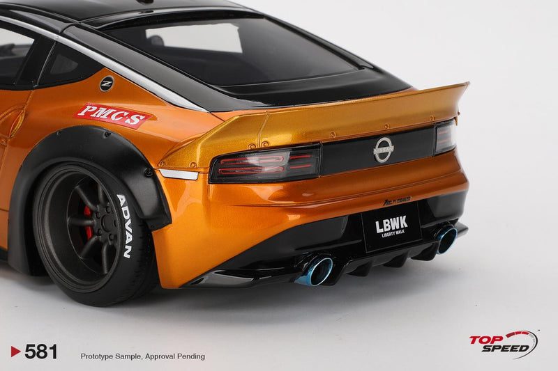 Nissan Z LB Nation Works LB Gold 1:18 Scale TSM TS0581