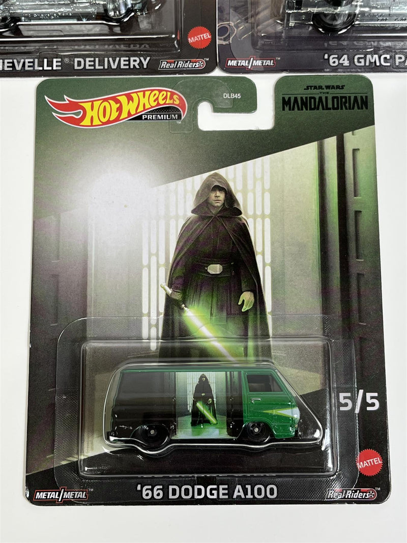 Hot Wheels Star Wars The Mandalorian 5 Car Set Real Riders 1:64 DLB45 979T