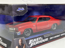 Fast and Furious Doms Chevrolet Chevelle SS Red 1:32 Scale Jada 24075