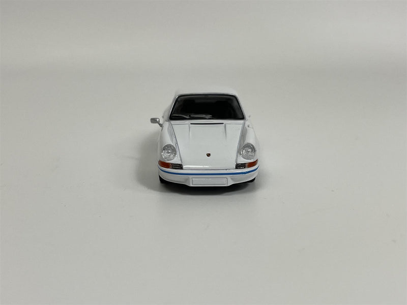 Porsche 911 Carrera RS 2.7 Grand Prix White With Blue Livery RHD 1:64 Mini GT MGT00715R