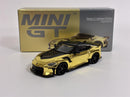 Nissan Z VeilSide FFZ400 Gold Chrome RHD 1:64 Scale Mini GT MGT00985R