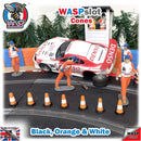 Safety Cones Red and Silver 15mm 20 pack Track Side Scenery 1:32 scale Wasp