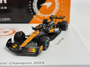 Formula 1 McLaren Team Set of 2 Cars Winner Constructor Season MCL38 2024 Norris and Piastri 1:64 Scale Spark Y418