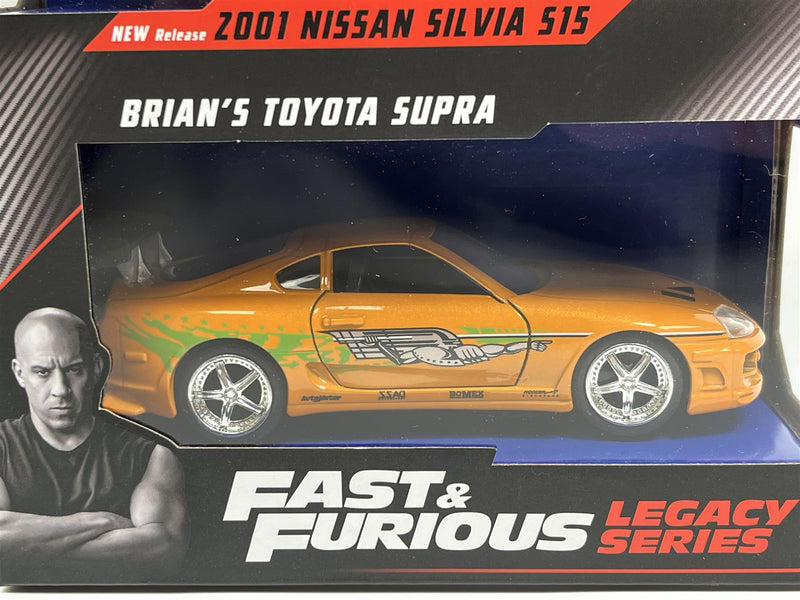 Fast and Furious Twin Set 2001 Nissan Silvia S15 and Brians Toyota Supra 1:32 Jada 253202017