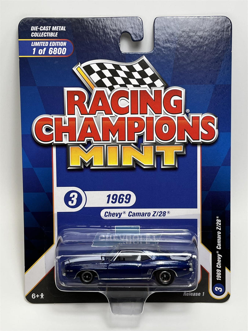 1969 Chevy Camaro Z 28 1:64 Scale Racing Champions Mint RC013