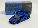 Lamborghini Revuelto Blu Eleos RHD 1:64 Scale Mini GT MGT00748R