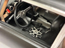 a close up of a car interior