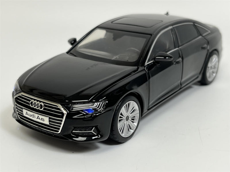 Audi A6 Black LHD Light and Sound 1:32 Scale Tayumo 32140013