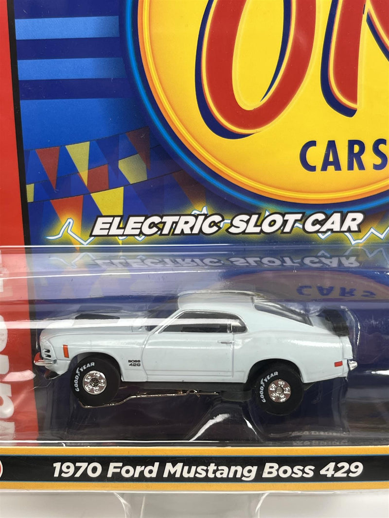 1970 Ford Mustang Boss 429 Light Blue Thunderjet Ultra G HO Slot Car Auto World SC377-1