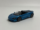 McLaren 750S Spider Belize Blue RHD 1:64 Scale Mini GT MGT00812R