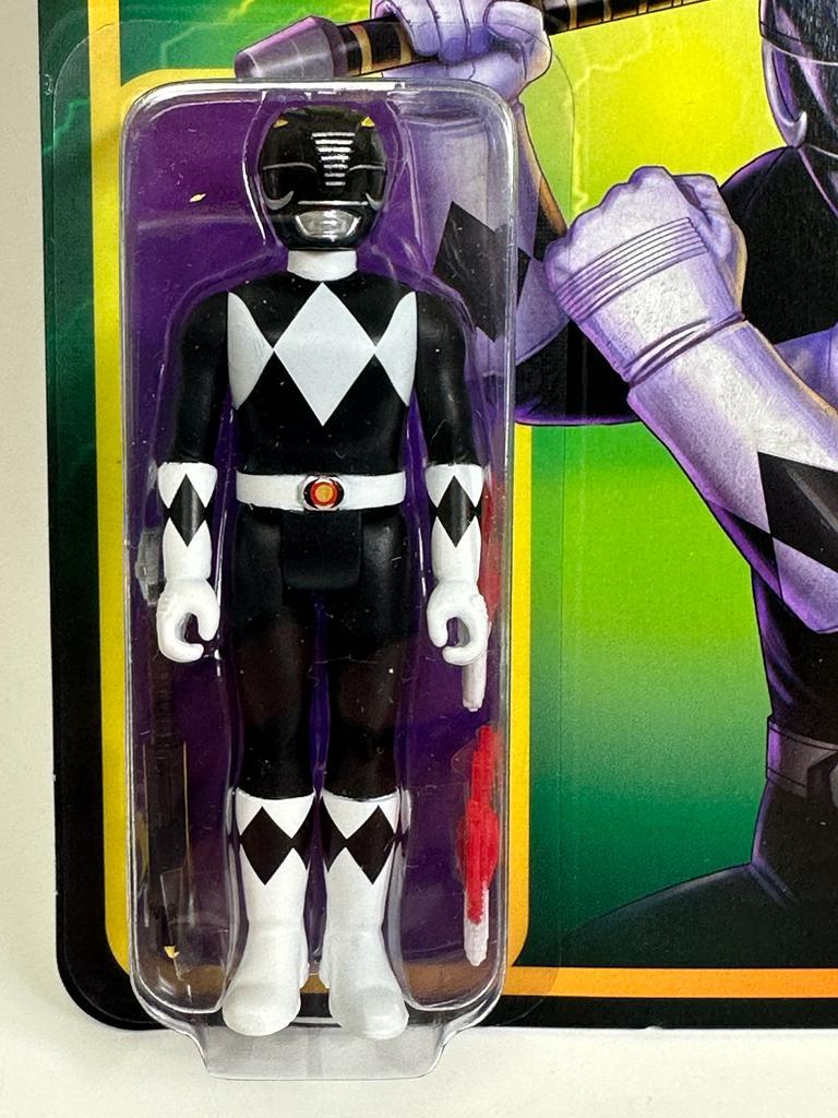 Power Rangers Slot Machine Black Ranger Mighty Morphin Power Rangers 3.75 Inch Re Action Super7 ...