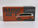 Volkswagen VW ID Buzz Candy White and Energetic Orange LHD 1:64 Mini GT MGT01061L