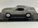 1968 Shelby GT 500KR Grey with Black Stripes 1:18 Road Signature Collection 92168gy